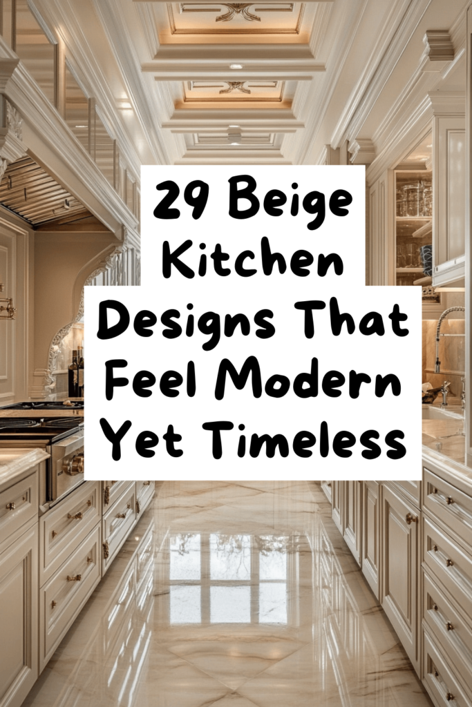 Light and Airy Beige Kitchen Cabinets That Open Up Your Space