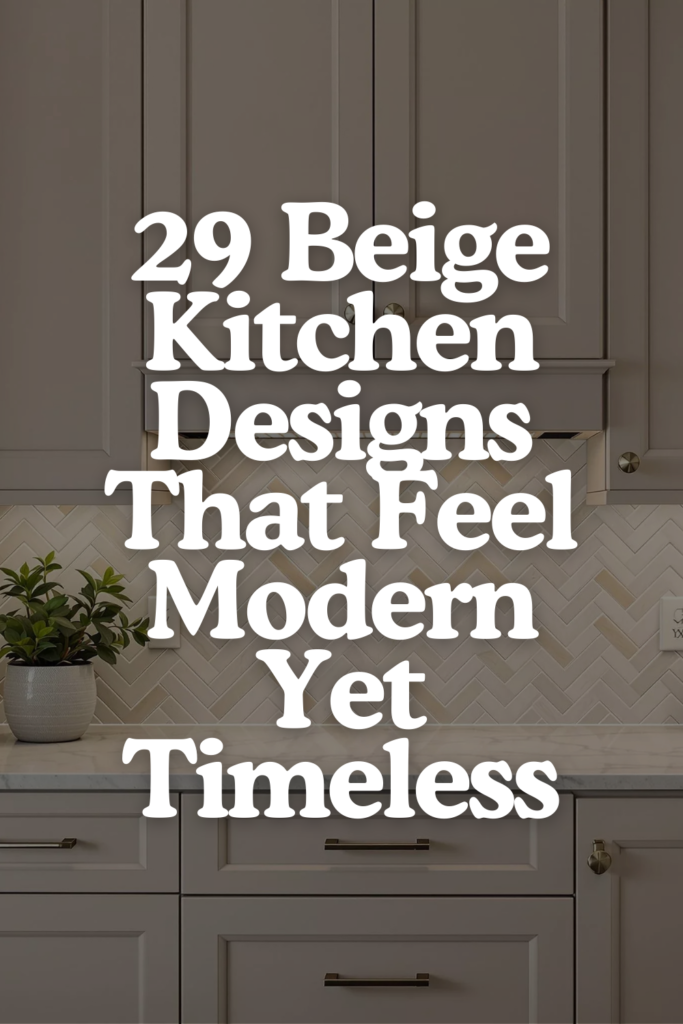 Light and Airy Beige Kitchen Cabinets That Open Up Your Space