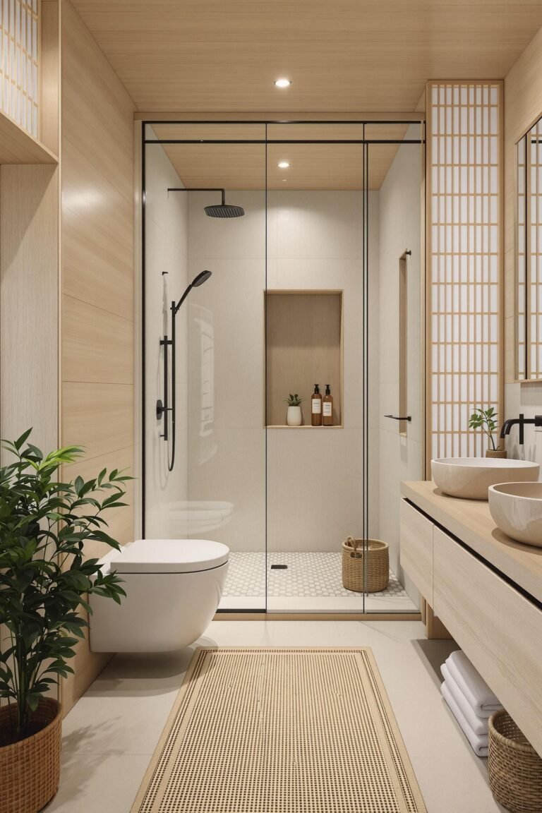 Japanese-Inspired Bathroom
